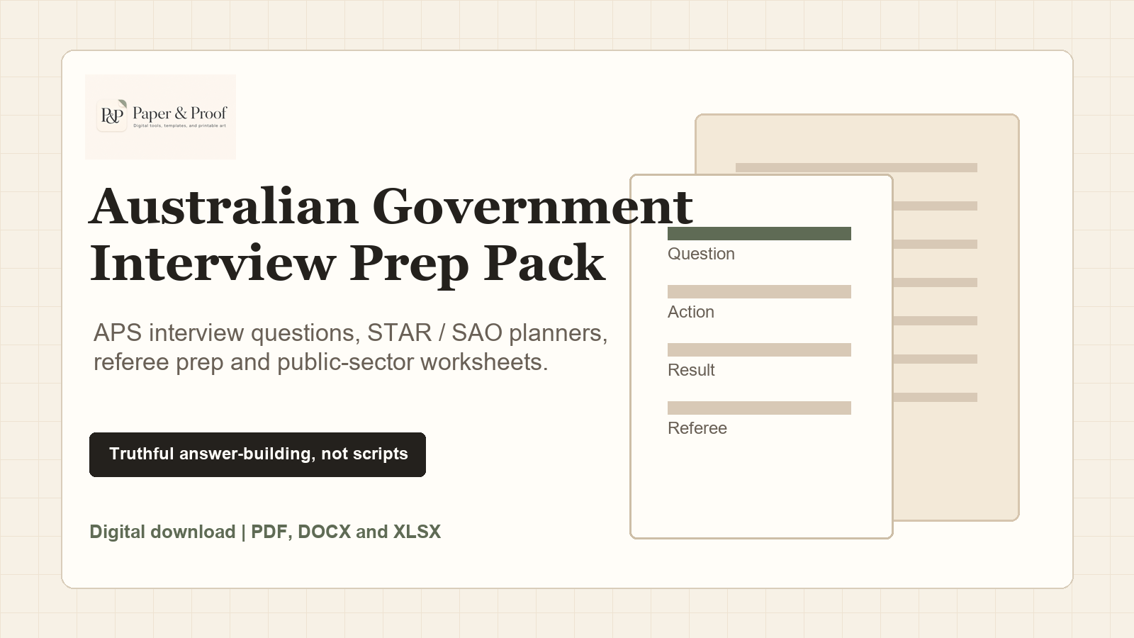 APS Interview Prep Pack preview