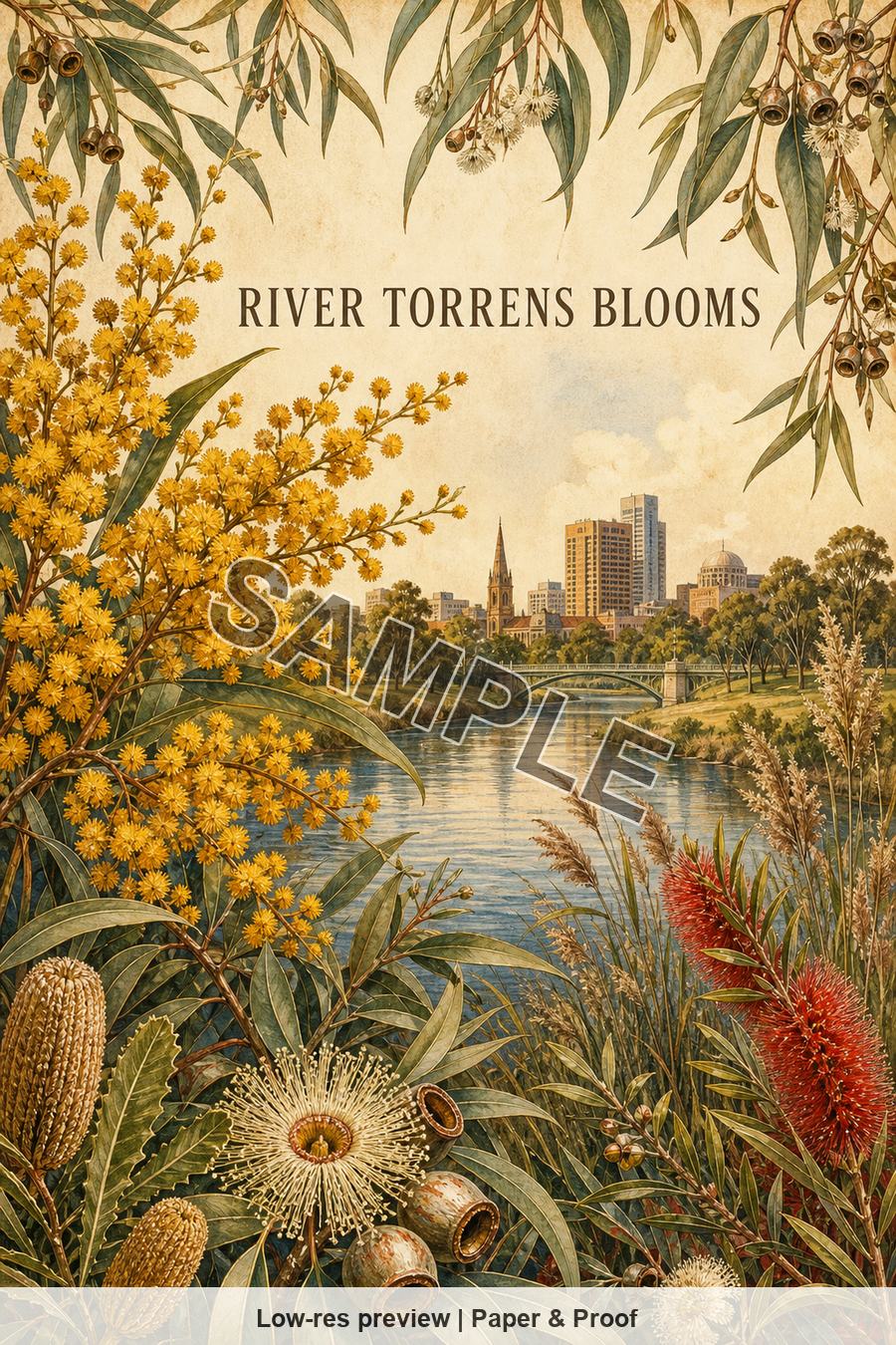 Low-resolution watermarked preview of River Torrens Blooms from the Adelaide & Adelaide Hills Botanical set
