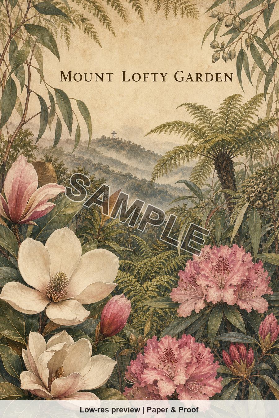 Low-resolution watermarked preview of Mount Lofty Garden from the Adelaide & Adelaide Hills Botanical set