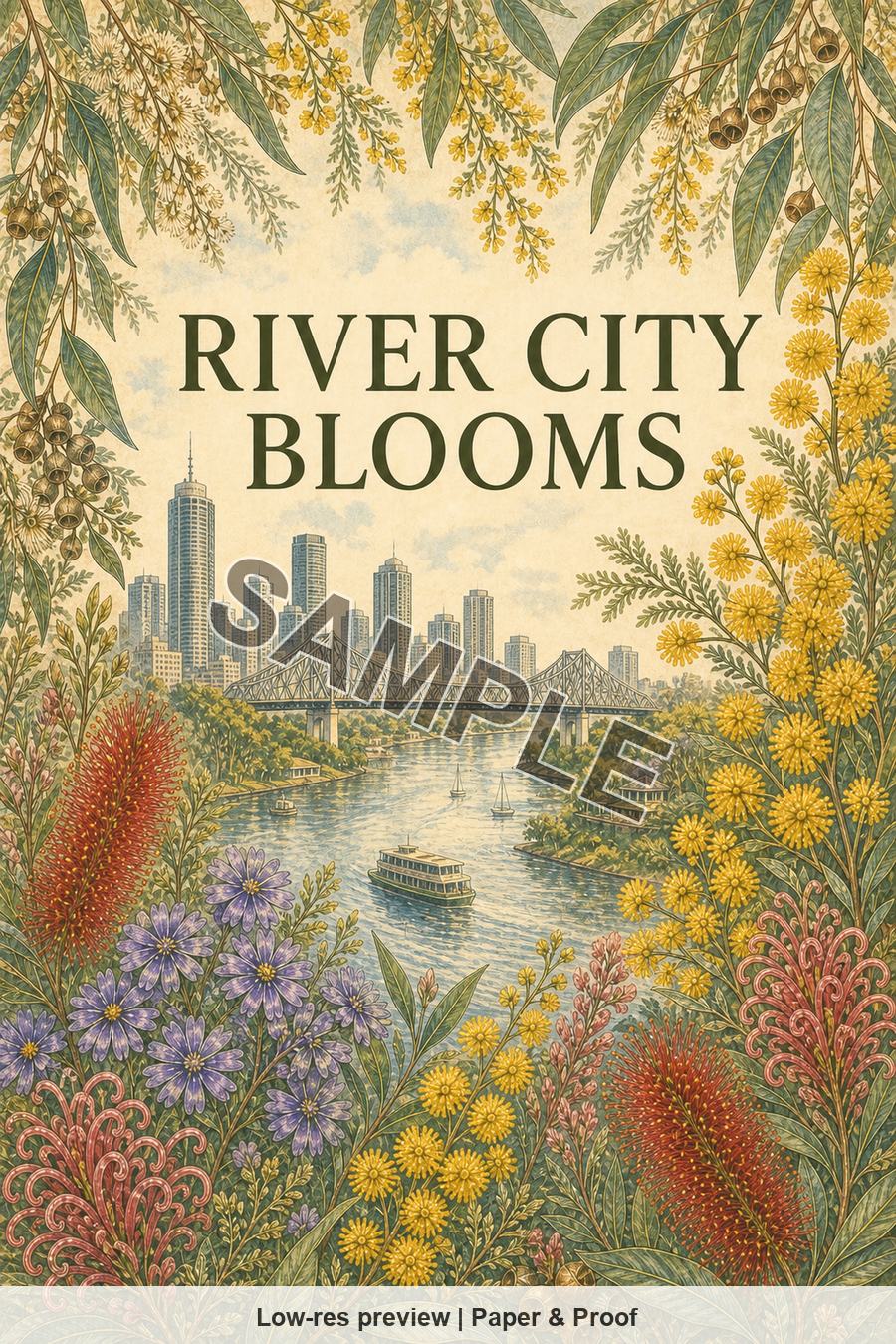 Low-resolution watermarked preview of River City Blooms from the Brisbane Native Blooms set