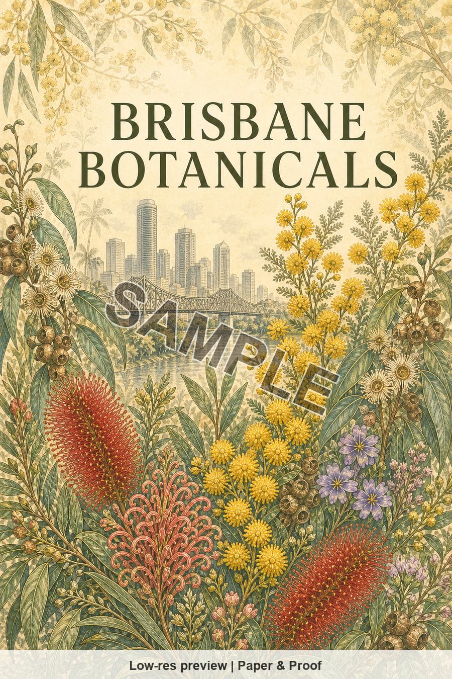 Low-resolution watermarked preview of Brisbane Botanicals from the Brisbane Native Blooms set