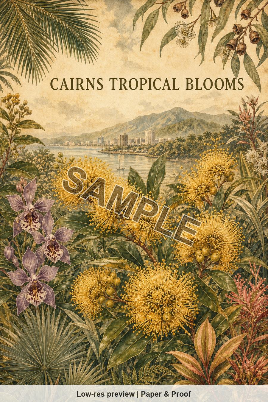 Low-resolution watermarked preview of Cairns Tropical Blooms from the Cairns Tropical Blooms set
