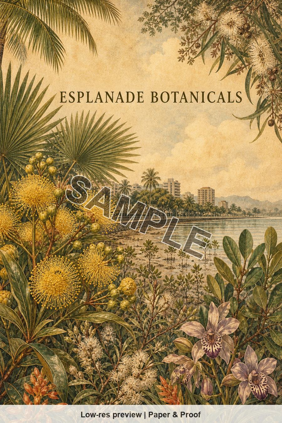 Low-resolution watermarked preview of Esplanade Botanicals from the Cairns Tropical Blooms set