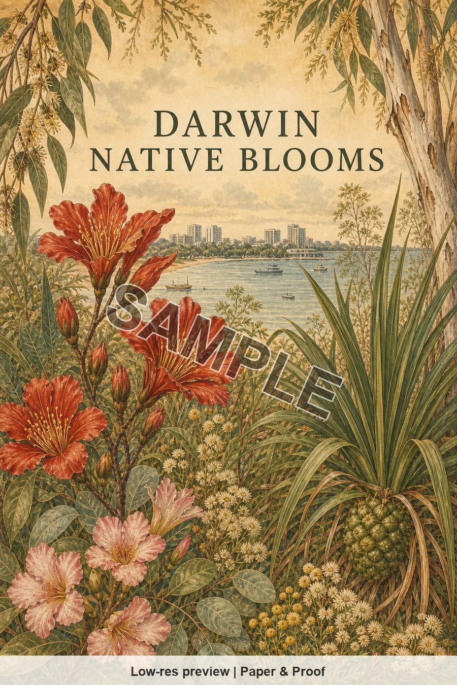 Low-resolution watermarked preview of Darwin Native Blooms from the Darwin Native Blooms set