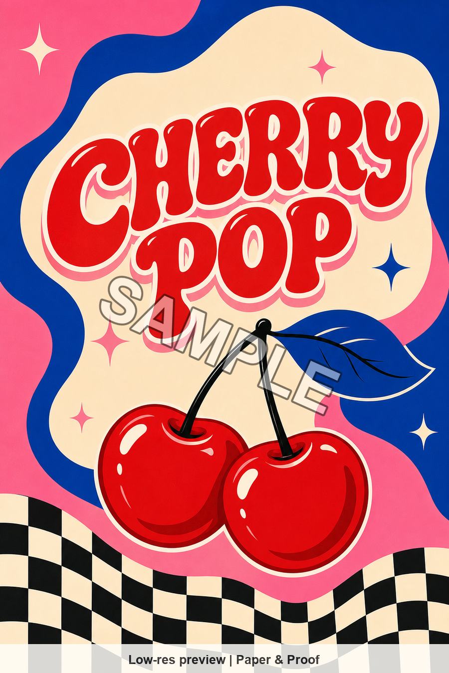 Low-resolution watermarked preview of Cherry Pop from the Retro Pop Cherry set