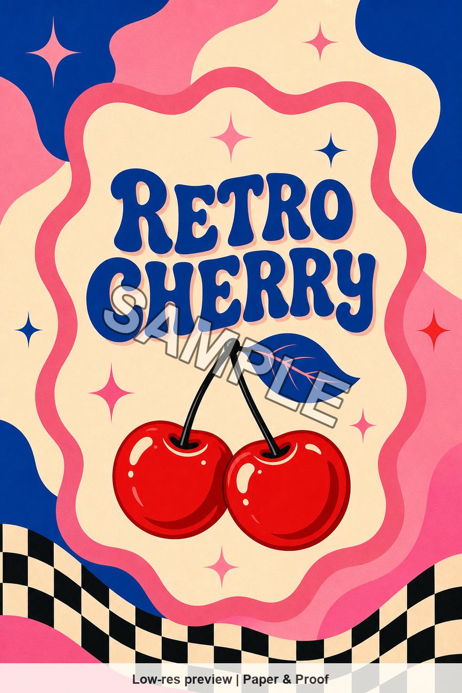 Low-resolution watermarked preview of Retro Cherry from the Retro Pop Cherry set