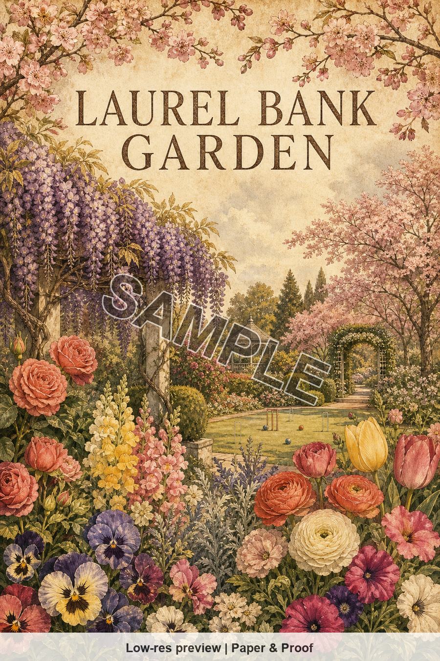 Low-resolution watermarked preview of Laurel Bank Garden from the Toowoomba Garden City set